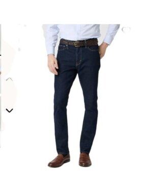 J.Crew Factory Athletic Slim-Fit Jean Men's 33x31 Dark Rinse Signature Stretch